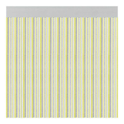 Cortina para puerta modelo "brescia" color amarillo 90x210cm m63166 acudam
