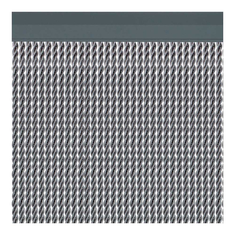 Cortina para puerta modelo "manacor" color plata 90x210cm m63577 acudam Cortina para puerta modelo "manacor" color plata 90x210cm m63577 acudam