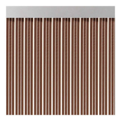 Cortina para puerta cinta s-350 color marrón 90x210cm m63569 acudam