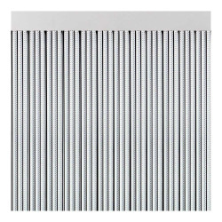 Cortina para puerta cinta s-350 color negra 90x210cm a01460 acudam