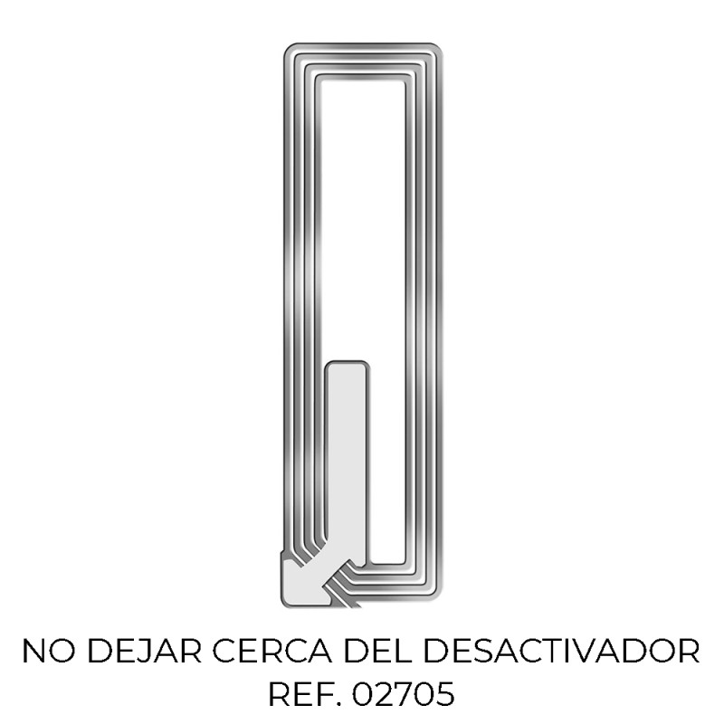 Pack 2000 etiquetas anti robo 3210 transparente 1,9x6,5cm 7223155 checkpoint Pack 2000 etiquetas anti robo 3210 transparente 1,9x6,5cm 7223155 checkpoint