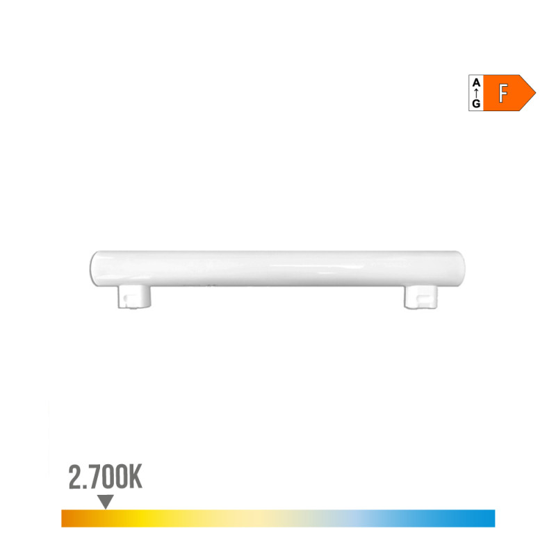 Linestra led 2 casquillos s14s 7 w 600 lm 2700 k luz calida 300 x 30 x 47 mm Linestra led 2 casquillos s14s 7 w 600 lm 2700 k luz calida 300 x 30 x 47 mm