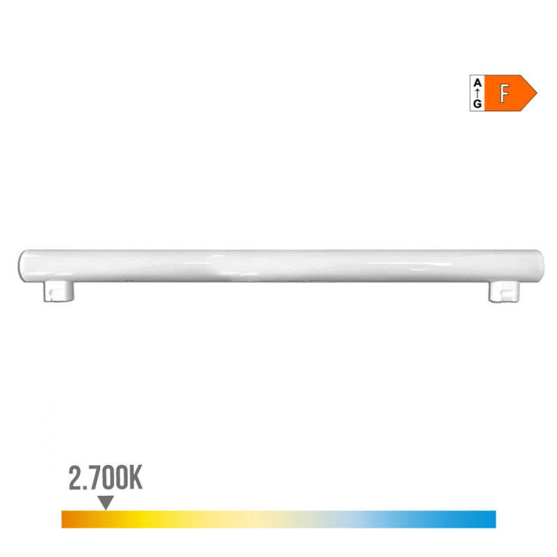 Linestra led 2 casquillos s14s 9 w 810 lm 2700 k luz calida 500 x 30 x 47 mm Linestra led 2 casquillos s14s 9 w 810 lm 2700 k luz calida 500 x 30 x 47 mm
