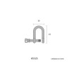 Grillete acero inoxidable aisi316 10 mm