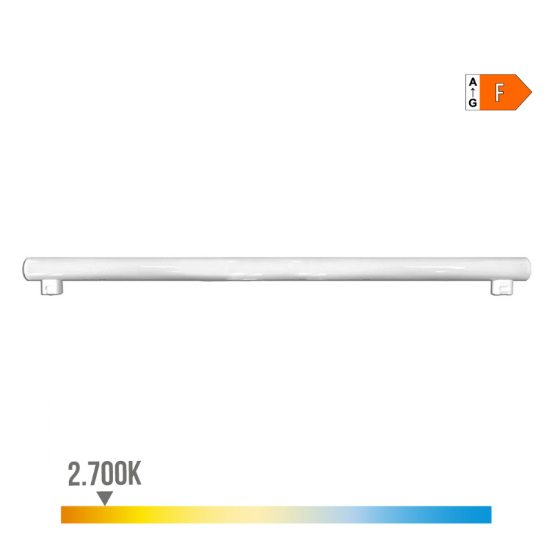 Linestra led 2 casquillos s14s 18 w 1800 lm 2700 k luz calida 1000 x 30 x 47mm Linestra led 2 casquillos s14s 18 w 1800 lm 2700 k luz calida 1000 x 30 x 47mm