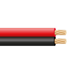 Paralelo 2x2,50mm rojo y negro "audio" 48v lshz 100m