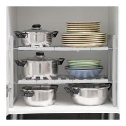 Estantería extensible 37,5-66,5cm para fregadero shibblek 2 estantes v0103677 innovagoods
