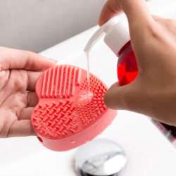 Limpiador de brochas y pinceles de maquillaje heart v0101013 innovagoods