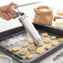 Máquina para hacer galletas y manga pastelera 2 en 1 prekies v0103383 innovagoods