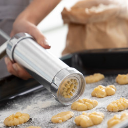 Máquina para hacer galletas y manga pastelera 2 en 1 prekies v0103383 innovagoods