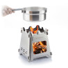 Hornillo de acero desmontable para acampada flamet v0103482 innovagoods