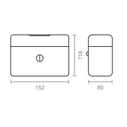 Caja de caudales cfc09 152x118x80mm rojo m13392 micel