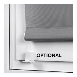 Estor enrollable clip & fix 75x180cm gris asfalto cintacor - storplanet
