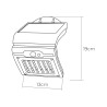 Aplique solar 2w 220lm 6.500k con sensor color blanco edm