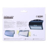 Aplique solar 6w 430lm 6.500k con sensor, color negro