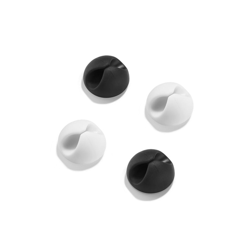 Clip adhesivo para cables blanco-negro inofix Clip adhesivo para cables blanco-negro inofix