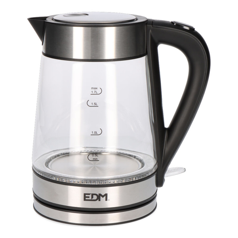 Hervidor de agua de cristal + acero inoxidable 1850 - 2200 w 1,7 l Hervidor de agua de cristal + acero inoxidable 1850 - 2200 w 1,7 l