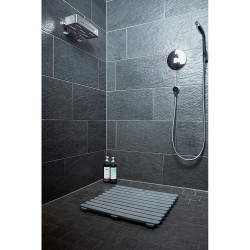 Tarima de baño in/outdoor 55x55cm gris 22947100 wenko