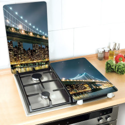 Placas cobertoras de vidrio universales brooklyn bridge 2 unid. 2521320100 wenko