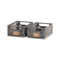Caja almacenaje plegable 17x12.5x7cm set 2 piezas