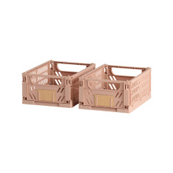 Caja almacenaje plegable 17x12.5x7cm set 2 piezas