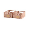 Caja almacenaje plegable 17x12.5x7cm set 2 piezas