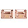 Caja almacenaje plegable 17x12.5x7cm set 2 piezas