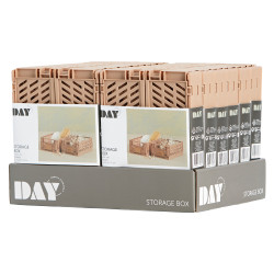 Caja almacenaje plegable 17x12.5x7cm set 2 piezas