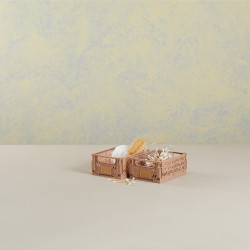 Caja almacenaje plegable 17x12.5x7cm set 2 piezas