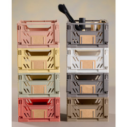 Caja almacenaje plegable 17x12.5x7cm set 2 piezas