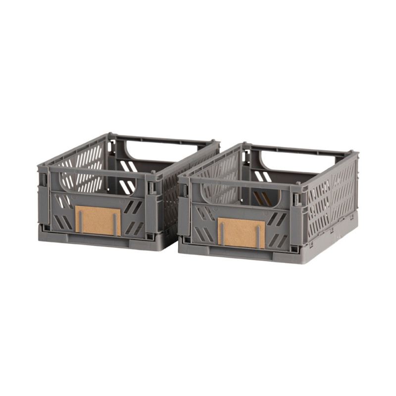 Caja almacenaje plegable 25x16.5x10cm set 2 piezas Caja almacenaje plegable 25x16.5x10cm set 2 piezas