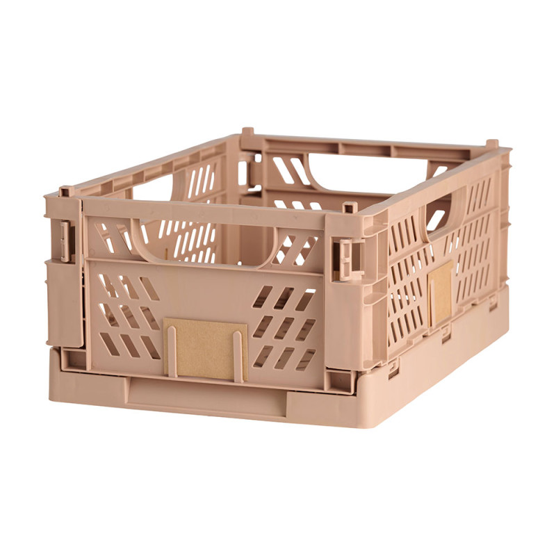 Caja almacenaje plegable 50x33x25cm arena natural Caja almacenaje plegable 50x33x25cm arena natural
