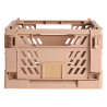 Caja almacenaje plegable 50x33x25cm arena natural