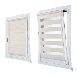 Estor enrollable clip&fix noche&dia lino 120x180cm cintacor - storplanet