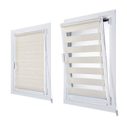 Estor enrollable clip&fix noche&dia lino 150x180cm cintacor - storplanet