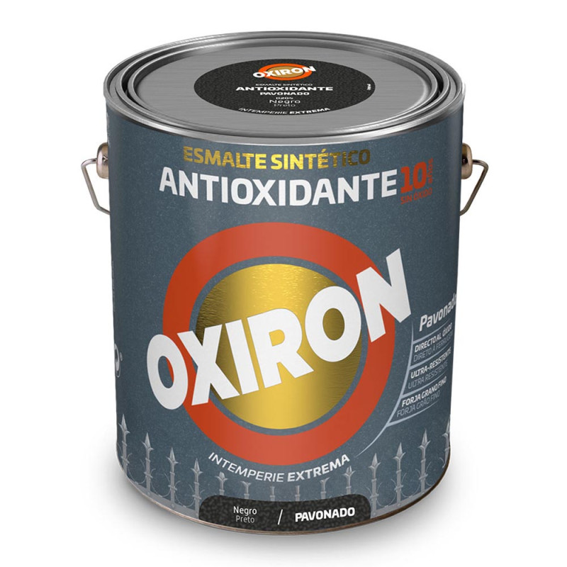 Esmalte sintético metálico antioxidante oxiron negro pavonado 750ml titan 5809047 Esmalte sintético metálico antioxidante oxiron negro pavonado 750ml titan 5809047