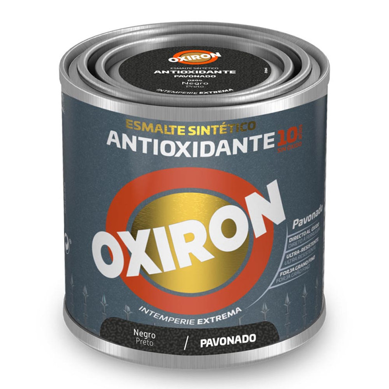 Esmalte sintético metálico antioxidante oxiron negro pavonado 250ml titan 5809046 Esmalte sintético metálico antioxidante oxiron negro pavonado 250ml titan 5809046
