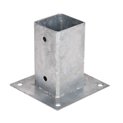 Anclaje metálico cuadrado 9x9cm f50003 faura