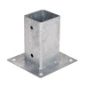Anclaje metálico cuadrado 9x9cm f50003 faura