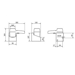 Secador con soporte mural 1200w jofel
