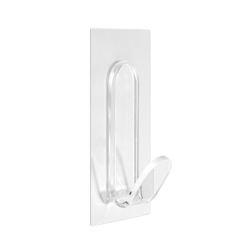 Colgador adherente reutilizable "j" transparente 1296-0 inofix Colgador adherente reutilizable "j" transparente 1296-0 inofix