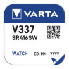 Micro pila de boton silver sr416sw - v337 9mah (blister 1 unid.) ø4,8x1,65mm