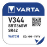 Micro pila de boton silver sr42 - v344 105 mah (blister 1 unid.) ø11,6x3,6mm