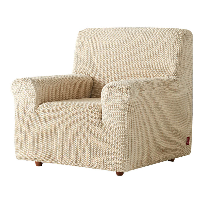 Funda bali marfil multi-elástica para sofa 1 plaza belmarti Funda bali marfil multi-elástica para sofa 1 plaza belmarti