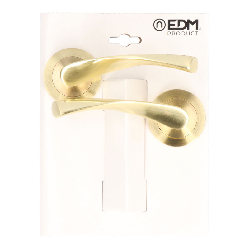 Juego roseta 707 latón satinado ø 50 x 125 mm Juego roseta 707 latón satinado ø 50 x 125 mm