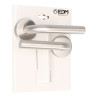 Juego roseta l curva 575 inox.