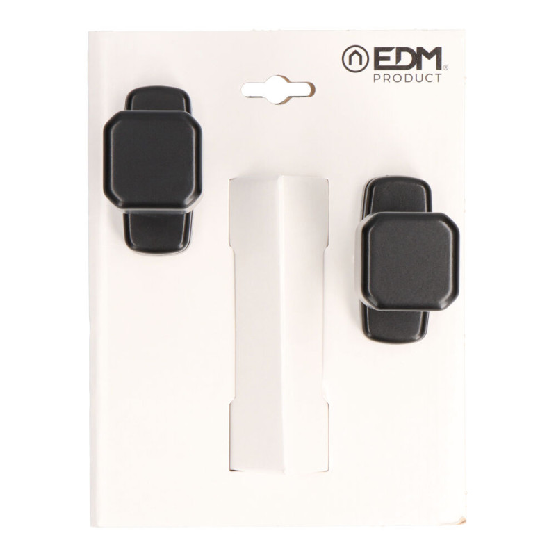 Pomo recuperable 6807 de aluminio negro Pomo recuperable 6807 de aluminio negro