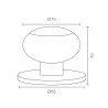Blister pomo puerta aros pp01 70mm lp micel