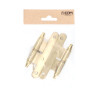 Pernio con remate pn03 izquierda 100x58mm latón satinado