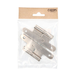 Pernio sin remate pn04 derecha 100x58mm níquel satinado